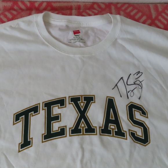 NHL Texas stars hockey tshirt signed XL white hanes tagless y2k - Picture 2 of 7